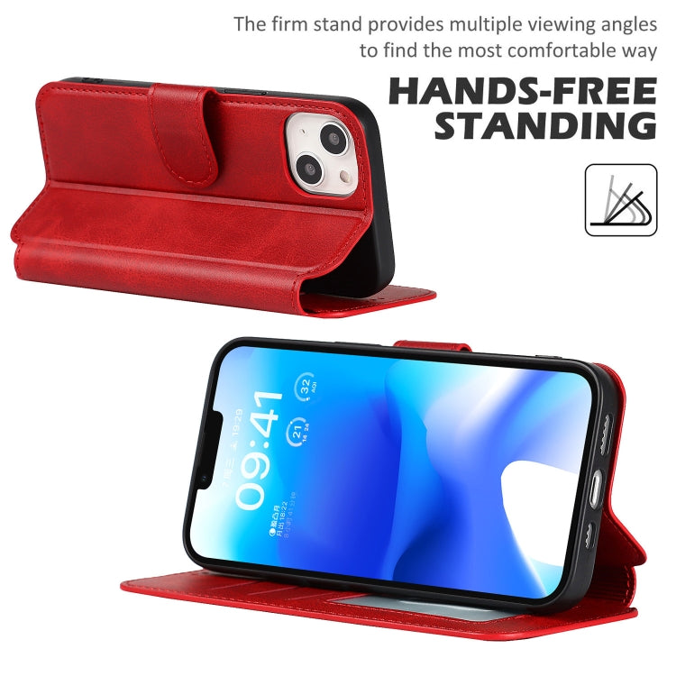 For iPhone 14 Plus Shockproof PU + TPU Leather Phone Case