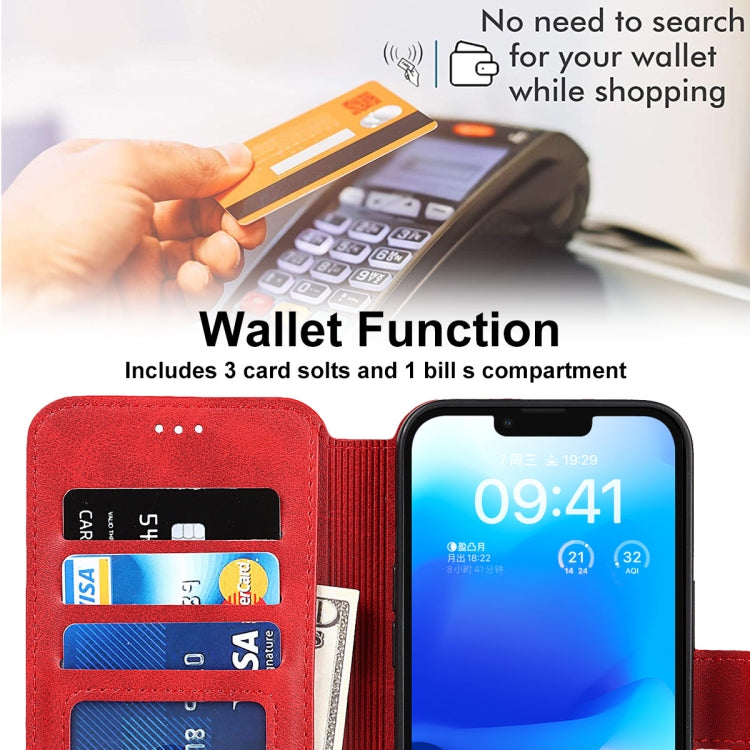 For iPhone 14 Plus Shockproof PU + TPU Leather Phone Case