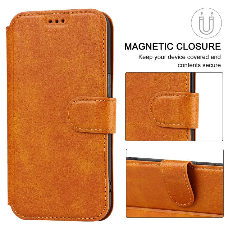 For iPhone 14 Plus Shockproof PU + TPU Leather Phone Case