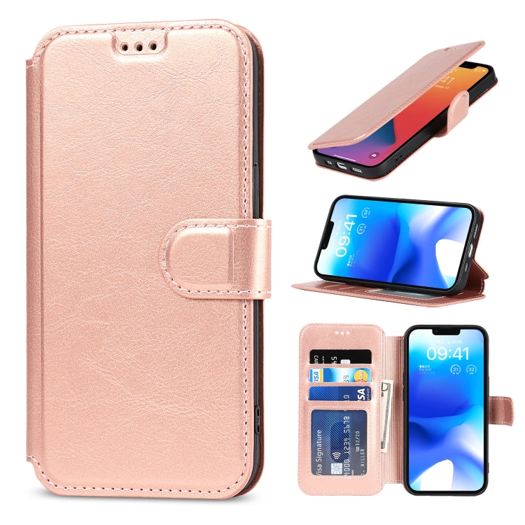 For iPhone 14 Plus Shockproof PU + TPU Leather Phone Case