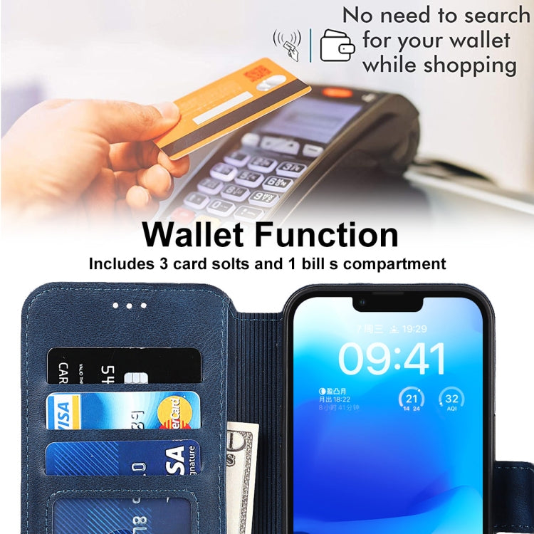 For iPhone 14 Plus Shockproof PU + TPU Leather Phone Case