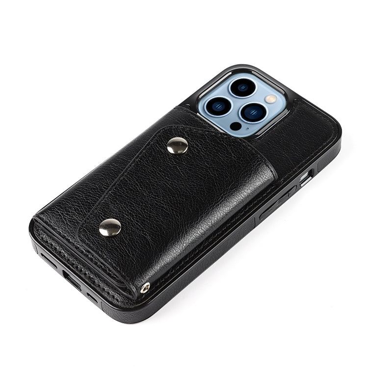 For iPhone 14 Pro Max Card Slots PU + TPU Leather Phone Case