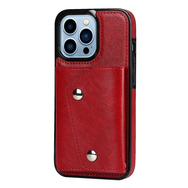 For iPhone 14 Pro Max Card Slots PU + TPU Leather Phone Case