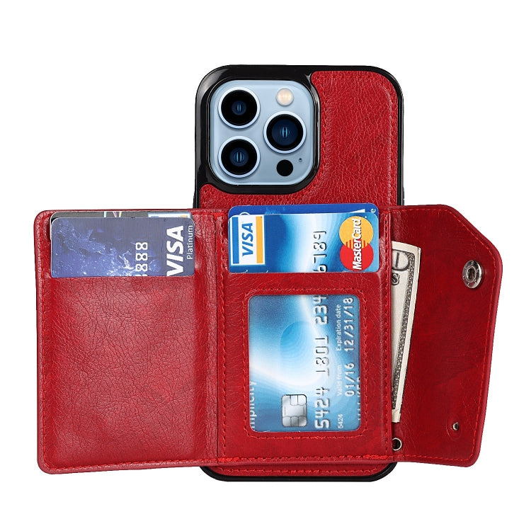 For iPhone 14 Pro Max Card Slots PU + TPU Leather Phone Case