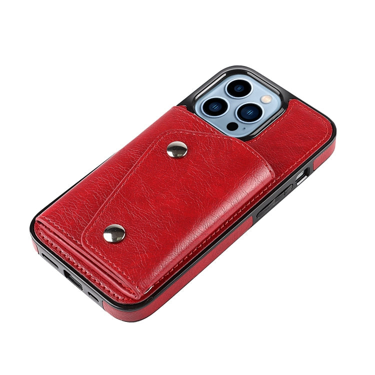 For iPhone 14 Pro Max Card Slots PU + TPU Leather Phone Case