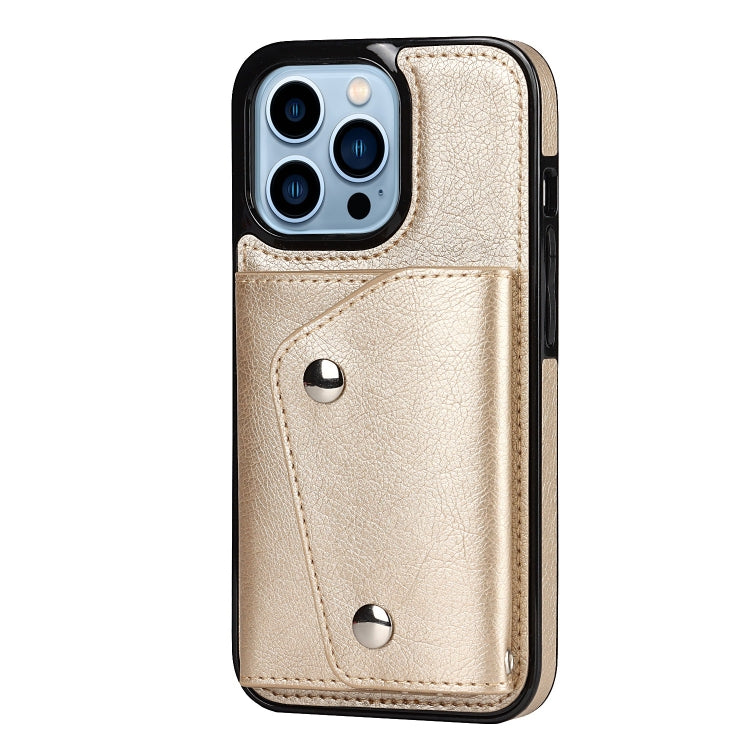 For iPhone 14 Pro Max Card Slots PU + TPU Leather Phone Case