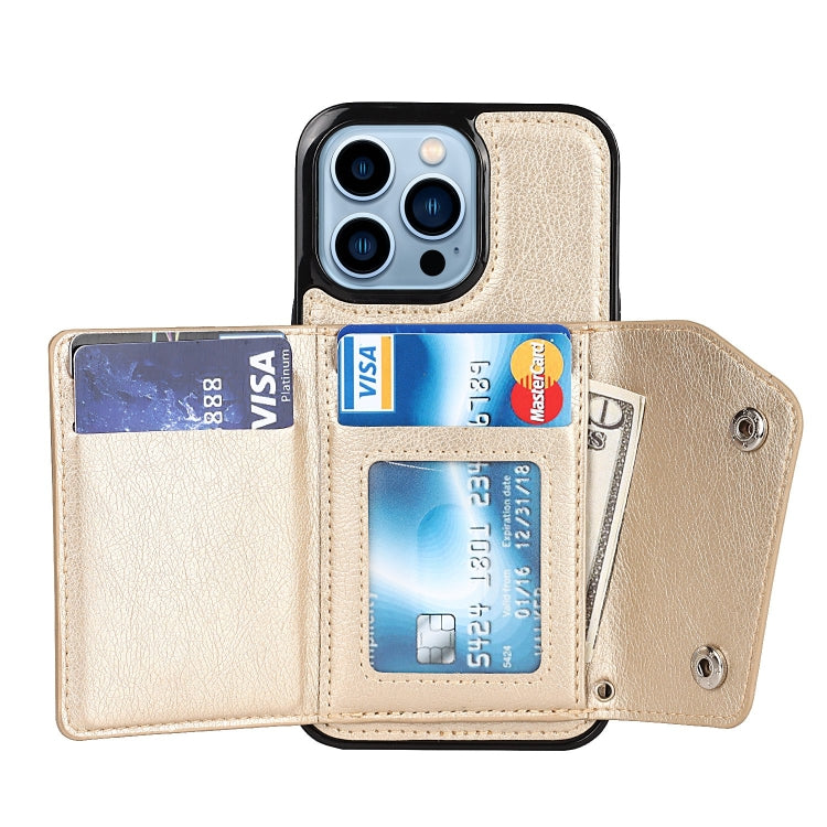 For iPhone 14 Pro Max Card Slots PU + TPU Leather Phone Case