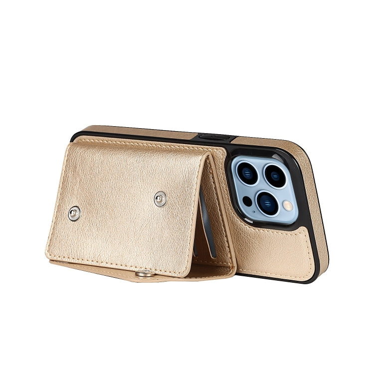 For iPhone 14 Pro Max Card Slots PU + TPU Leather Phone Case