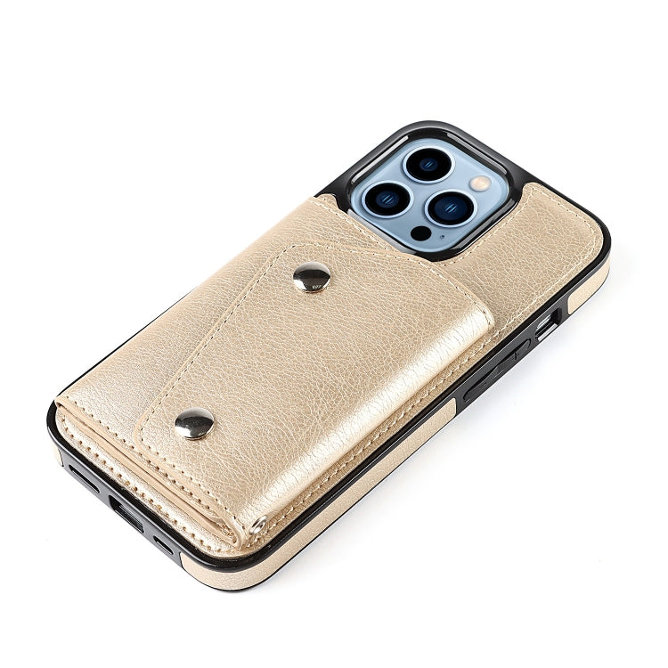 For iPhone 14 Pro Max Card Slots PU + TPU Leather Phone Case
