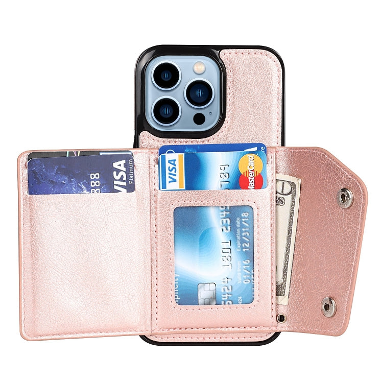 For iPhone 14 Pro Max Card Slots PU + TPU Leather Phone Case