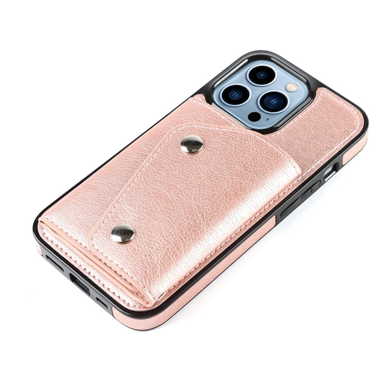 For iPhone 14 Pro Max Card Slots PU + TPU Leather Phone Case