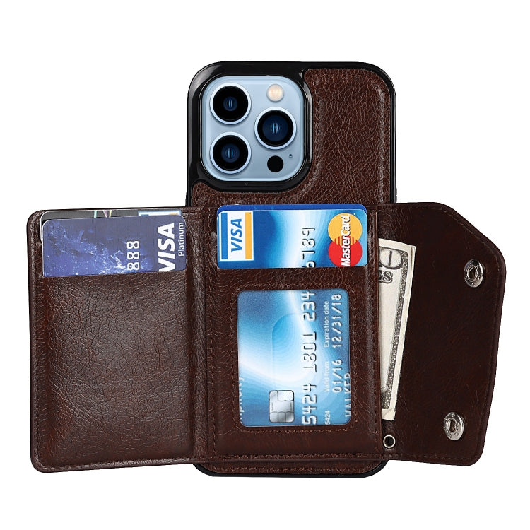 For iPhone 14 Pro Max Card Slots PU + TPU Leather Phone Case