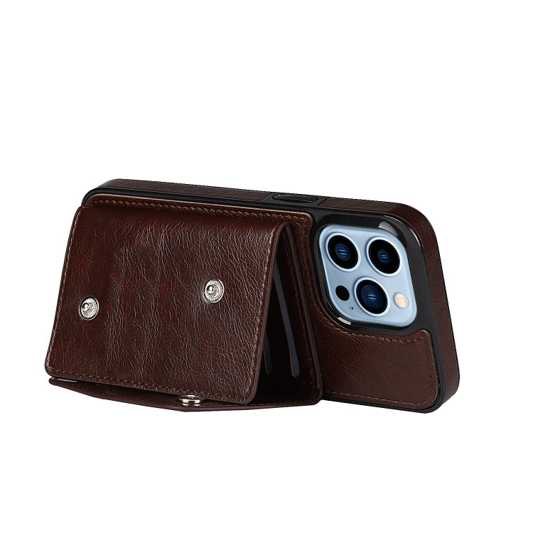 For iPhone 14 Pro Max Card Slots PU + TPU Leather Phone Case