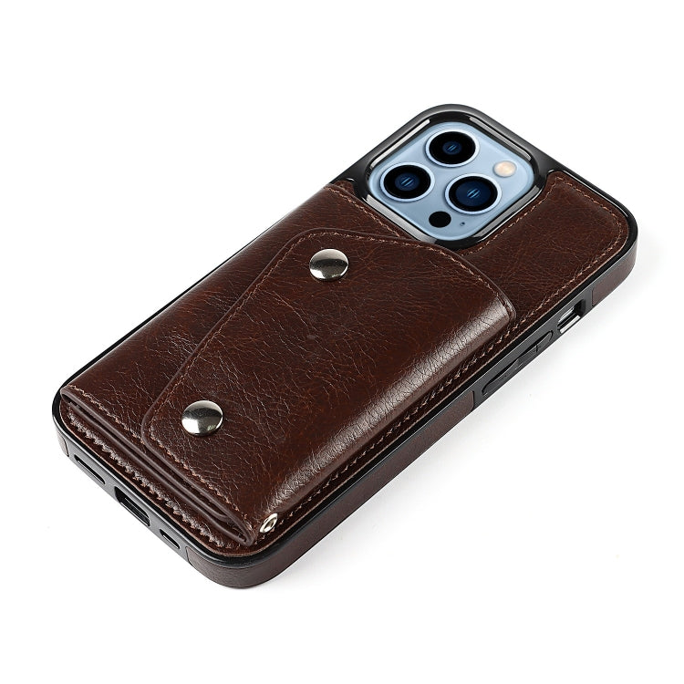 For iPhone 14 Pro Max Card Slots PU + TPU Leather Phone Case