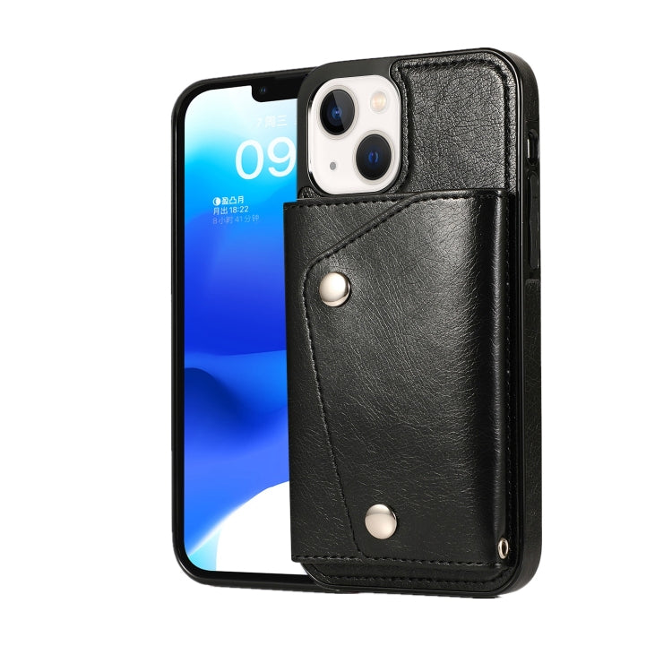 For iPhone 14 Card Slots PU + TPU Leather Phone Case
