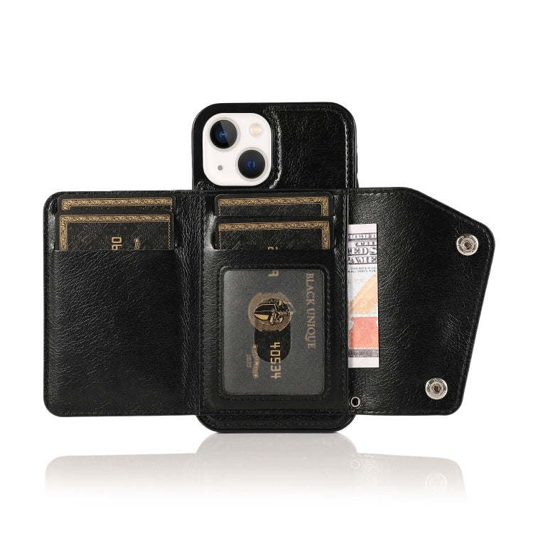 For iPhone 14 Card Slots PU + TPU Leather Phone Case