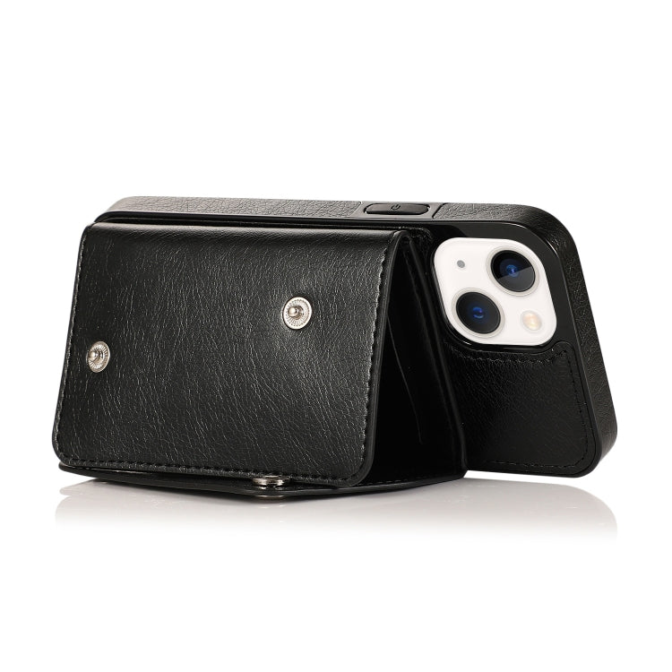 For iPhone 14 Card Slots PU + TPU Leather Phone Case