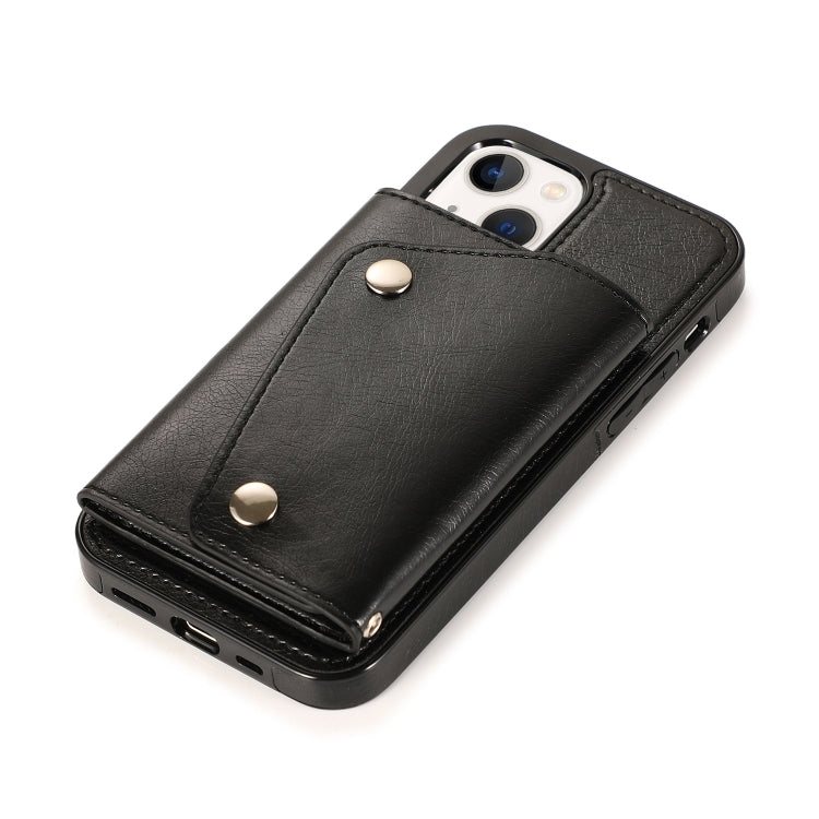 For iPhone 14 Card Slots PU + TPU Leather Phone Case