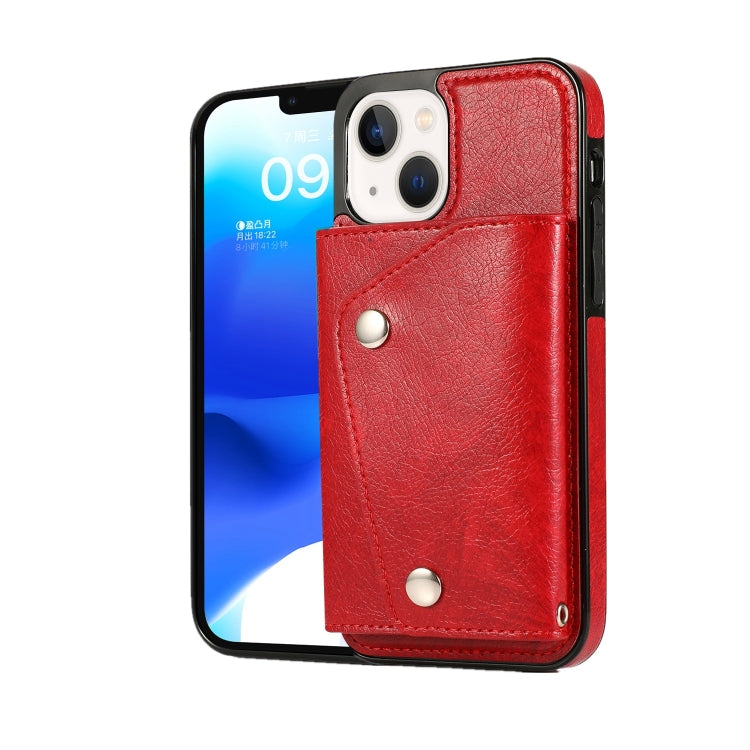 For iPhone 14 Card Slots PU + TPU Leather Phone Case