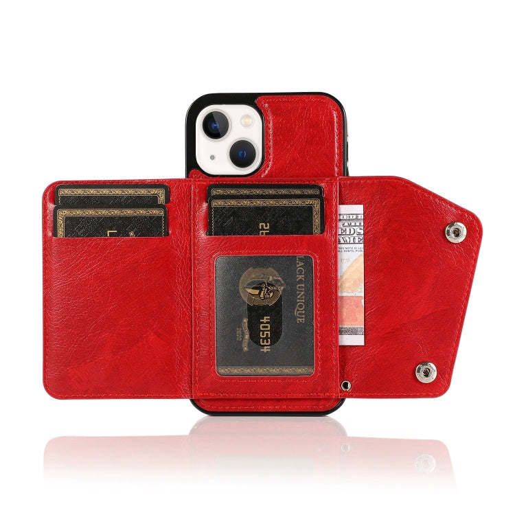 For iPhone 14 Card Slots PU + TPU Leather Phone Case