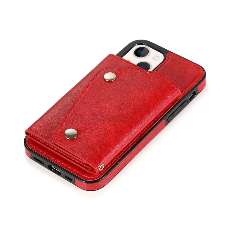 For iPhone 14 Card Slots PU + TPU Leather Phone Case