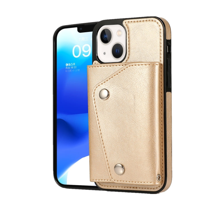 For iPhone 14 Card Slots PU + TPU Leather Phone Case