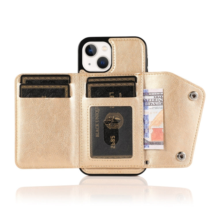 For iPhone 14 Card Slots PU + TPU Leather Phone Case