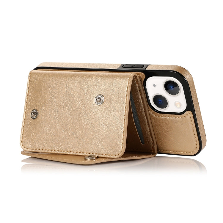 For iPhone 14 Card Slots PU + TPU Leather Phone Case
