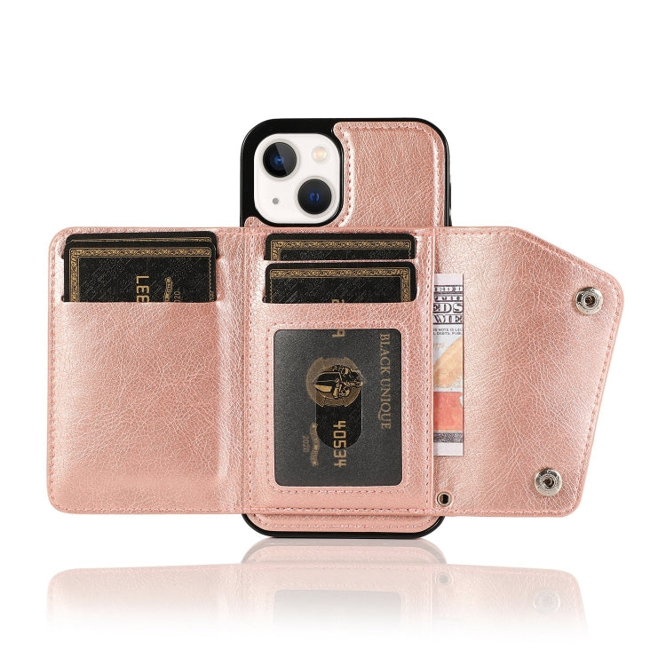 For iPhone 14 Card Slots PU + TPU Leather Phone Case