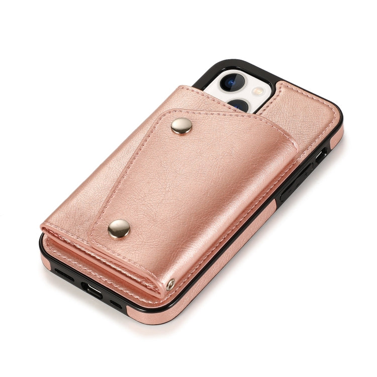 For iPhone 14 Card Slots PU + TPU Leather Phone Case