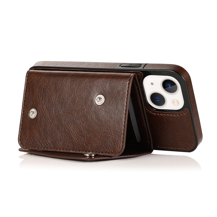 For iPhone 14 Card Slots PU + TPU Leather Phone Case