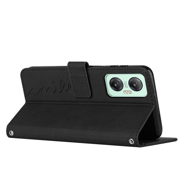 For Infinix Hot 20 5G Skin Feel Heart Pattern Leather Phone Case