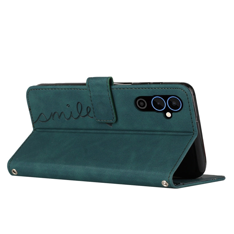 For Tecno Pova Neo 2 Skin Feel Heart Pattern Leather Phone Case