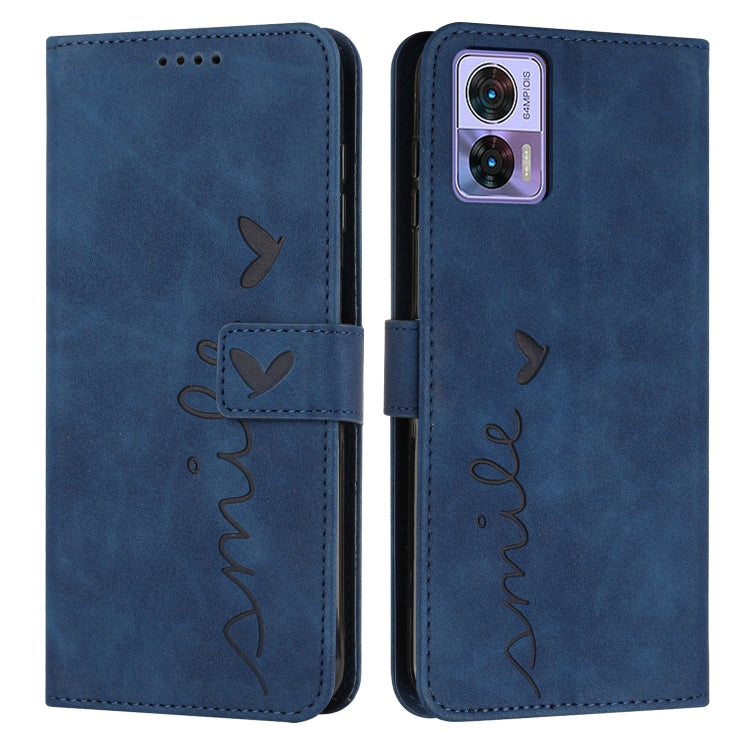 For Motorola Edge 30 Neo / Edge 30 Lite Skin Feel Heart Pattern Leather Phone Case