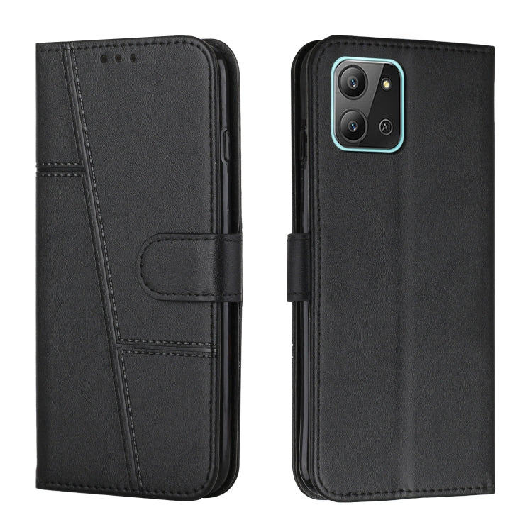 For Infinix Hot 11 2022 Stitching Calf Texture Buckle Leather Phone Case