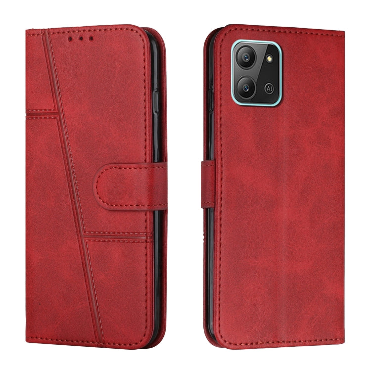 For Infinix Hot 11 2022 Stitching Calf Texture Buckle Leather Phone Case