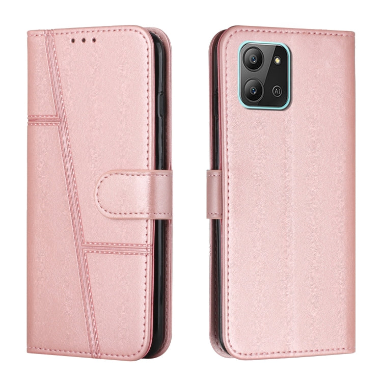 For Infinix Hot 11 2022 Stitching Calf Texture Buckle Leather Phone Case