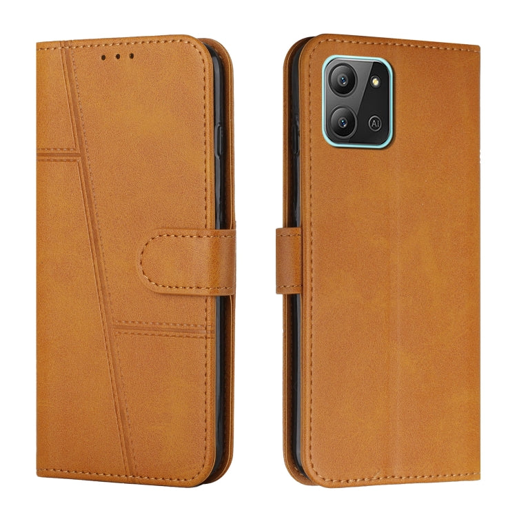 For Infinix Hot 11 2022 Stitching Calf Texture Buckle Leather Phone Case