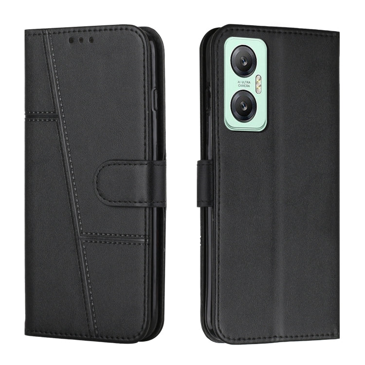 For Infinix Hot 20 5G Stitching Calf Texture Buckle Leather Phone Case