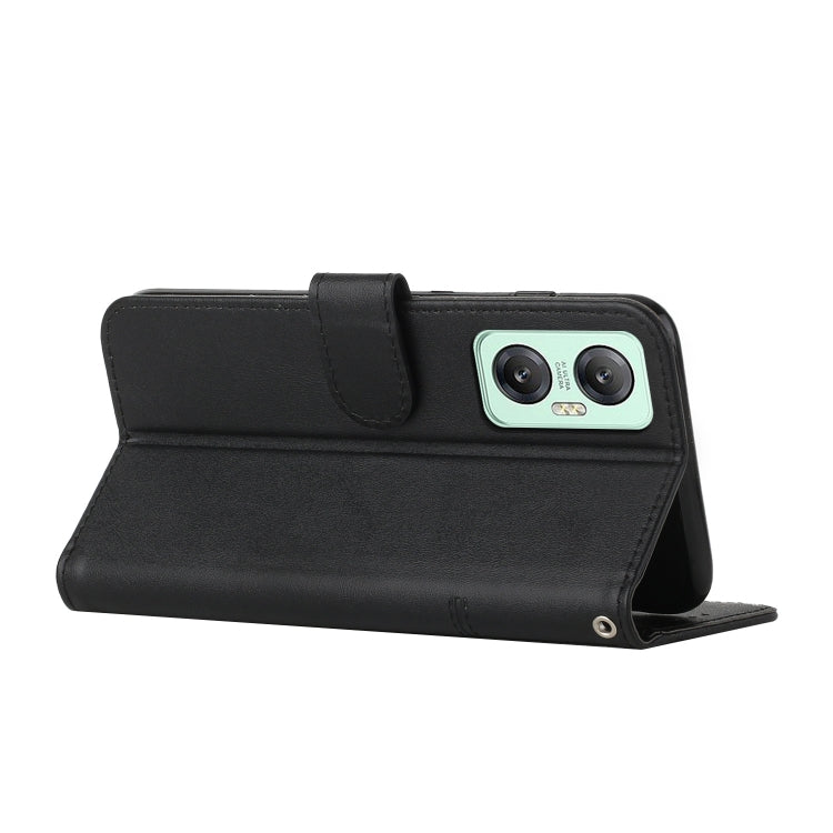 For Infinix Hot 20 5G Stitching Calf Texture Buckle Leather Phone Case