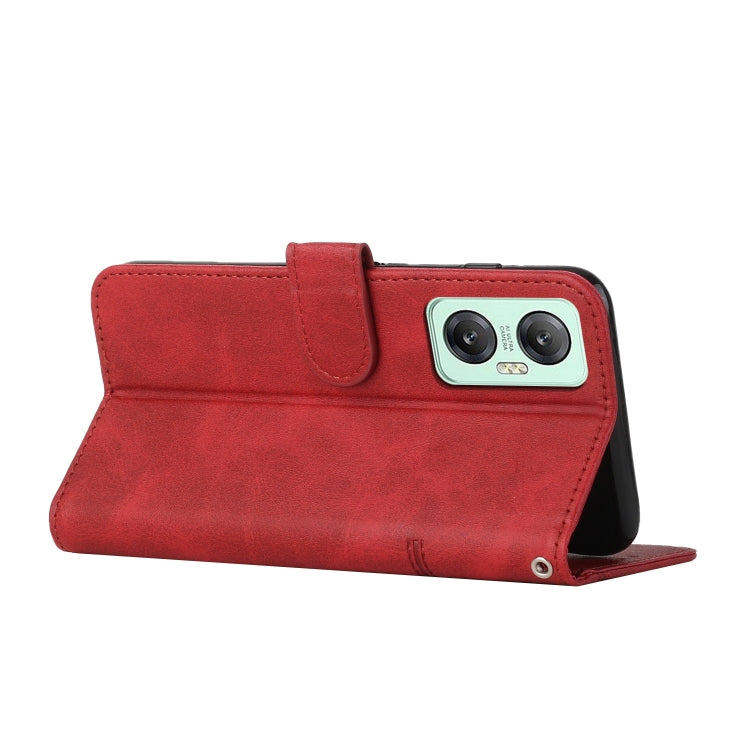 For Infinix Hot 20 5G Stitching Calf Texture Buckle Leather Phone Case