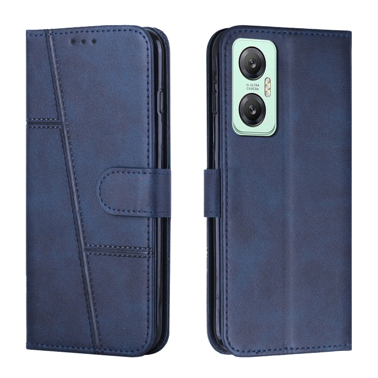 For Infinix Hot 20 5G Stitching Calf Texture Buckle Leather Phone Case