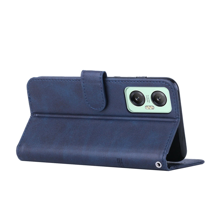 For Infinix Hot 20 5G Stitching Calf Texture Buckle Leather Phone Case