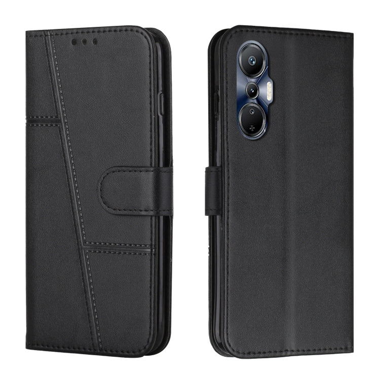For Infinix Hot 20S Stitching Calf Texture Buckle Leather Phone Case
