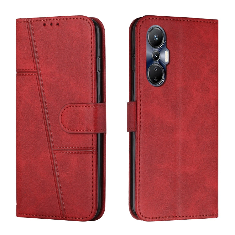 For Infinix Hot 20S Stitching Calf Texture Buckle Leather Phone Case