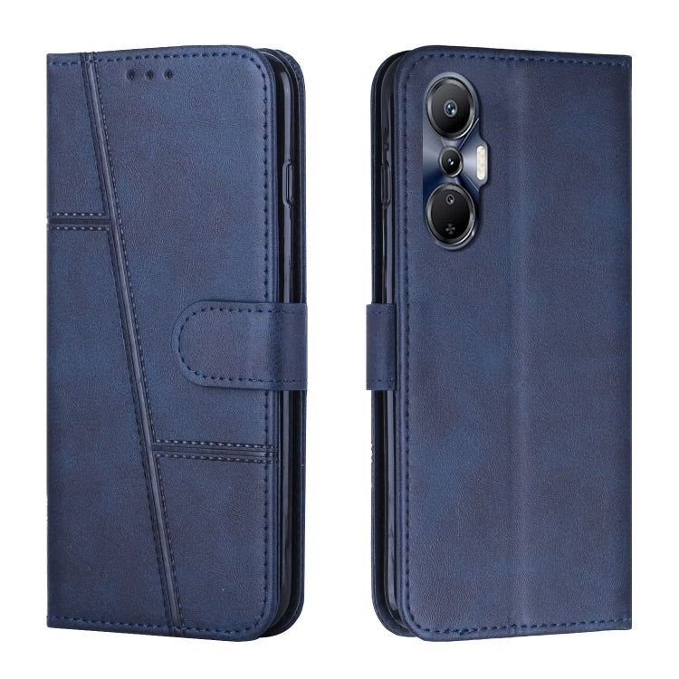 For Infinix Hot 20S Stitching Calf Texture Buckle Leather Phone Case