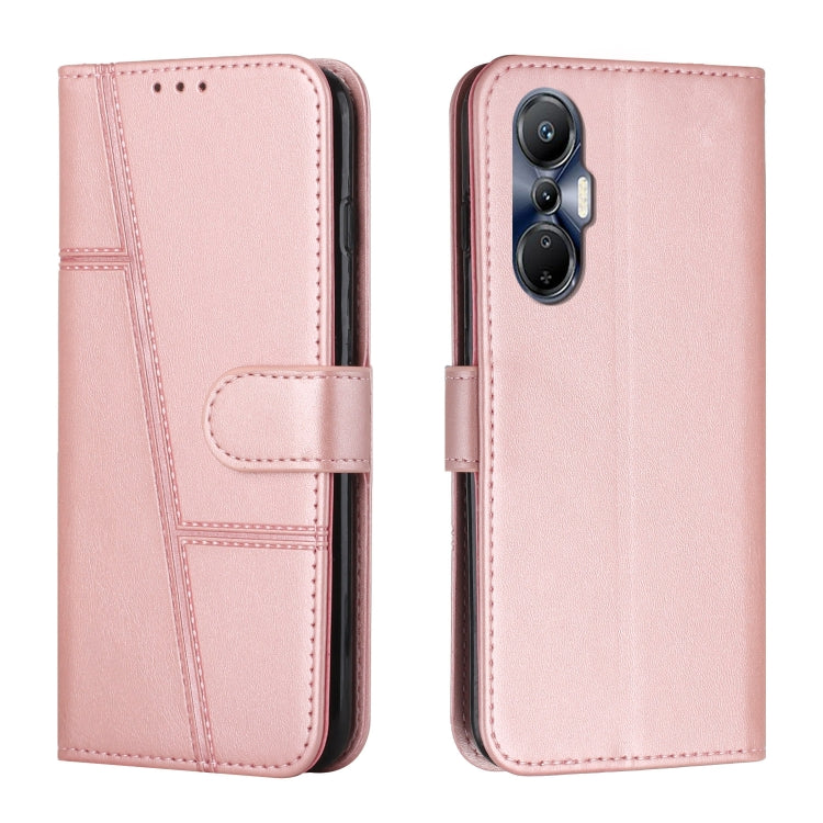 For Infinix Hot 20S Stitching Calf Texture Buckle Leather Phone Case