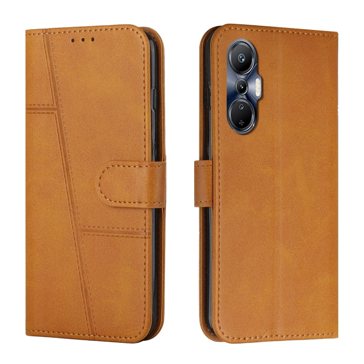 For Infinix Hot 20S Stitching Calf Texture Buckle Leather Phone Case