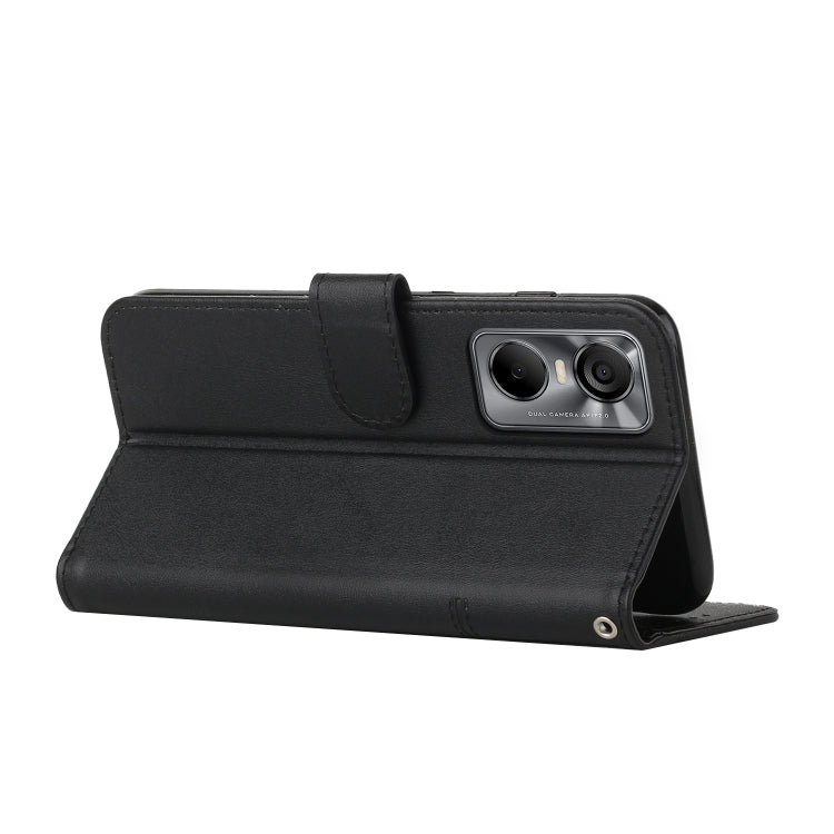 For Tecno Pop 6 Pro Stitching Calf Texture Buckle Leather Phone Case