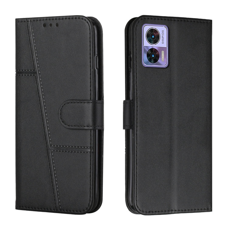 For Motorola Edge 30 Neo / Edge 30 Lite Stitching Calf Texture Buckle Leather Phone Case